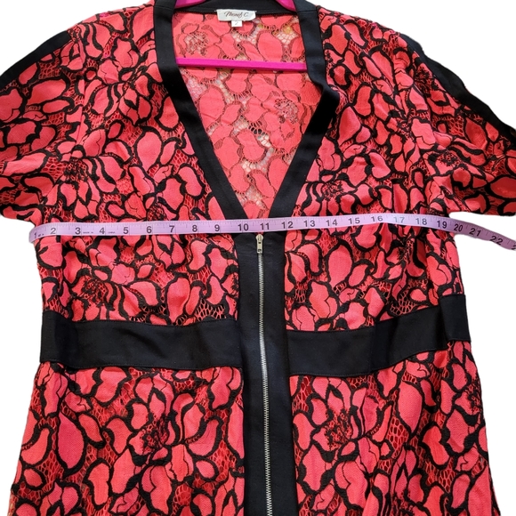 Monif C. Red Zipper dress size 2 - Picture 6 of 6